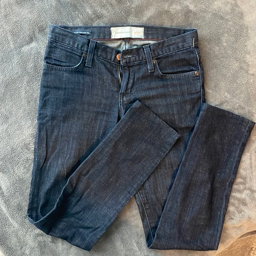 Dark blue jeans